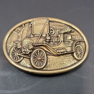Vintage Jalopy Car Auto Automobile Belt Buckle by AVON